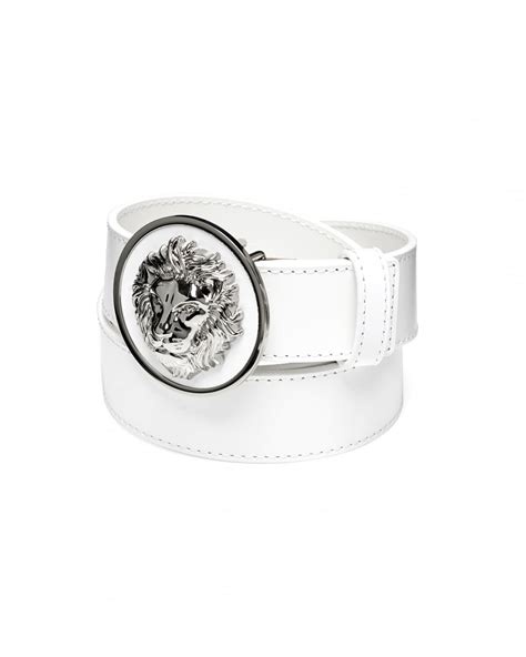 ebay men white versace belt